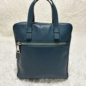 Raro hermoso estado FABI bolso de negocios verde bolso de mano - Imagen 1 de 14