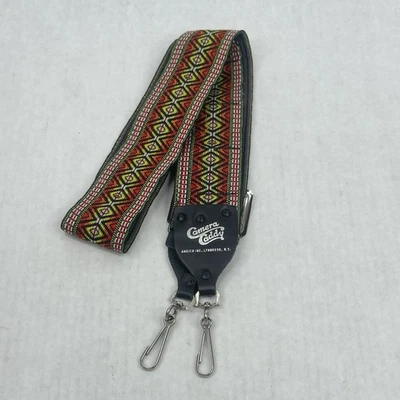 VTG 1970s Tapestry Camera Shoulder Strap Retro 70s Camera Caddy  Ambico Inc 28” - Image 1 of 4