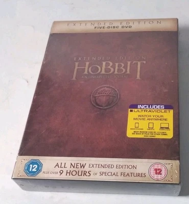 THE HOBBIT Extended Edition 2013 DVD Region 2 BBFC 12 NEW SEALED - Image 1 of 4