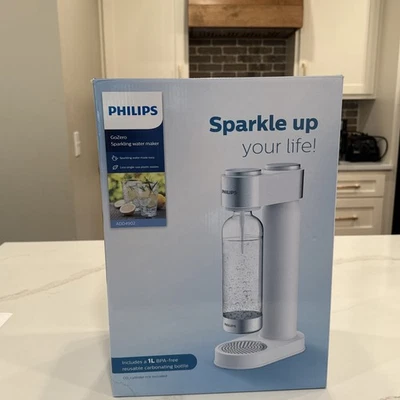 Philips GoZero Sparkling Water Maker ADD4902 White New In Opened Box  - Image 1 of 4