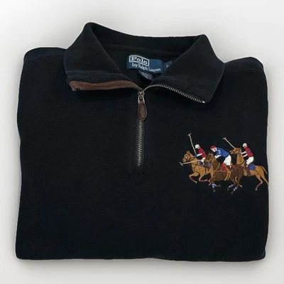 Polo Ralph Lauren Equestrian Triple Pony Estate Rib Pullover Sweater Men’s Large - Image 1 of 4