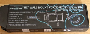 VESA 600 Flat Screen TV Wall Mount 165lb Capacity Adjustable Tilt, Incomplete - Picture 1 of 9