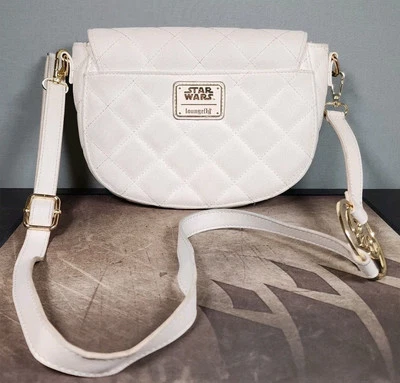 Loungefly x Star Wars Rebel Gold White Handle Crossbody Bag Purse Tote - Image 1 of 4