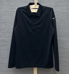 Camisa de golf Nike para mujer L negra manga larga Dri-Fit Polo Tour Performance - Imagen 1 de 9