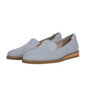 Mocassino donna Dr. Scholls Jetset slip on US 7 M EU 37 tessuto blu estivo nuovo con scatola - Foto 1 di 11