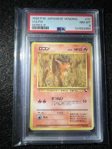 Pokemon japonés Vending Series III Vulpix 1998 #037 PSA 8 - Imagen 1 de 5