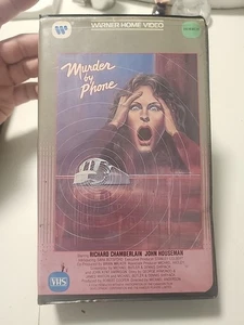 Murder by Phone VHS Clamshell Vintage 80s Horror Warner Home Video Slasher - Imagen 1 de 6