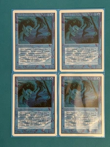 MTG 4 x Merfolk of the Pearl Trident - Unlimited - Near Mint+ Condition - Picture 1 of 1