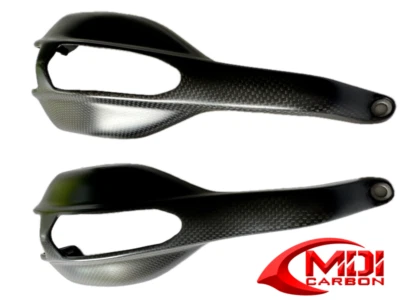 Ducati Hypermotard 796 1100 100% Carbon Fiber Hand Guard Handlebar Cover Handle - Image 1 of 3