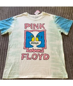 NWT! Pink Floyd Hybrid Music T-Shirt Men Large Short Sleeve Graphic Tie Dye Blue - Picture 1 of 7