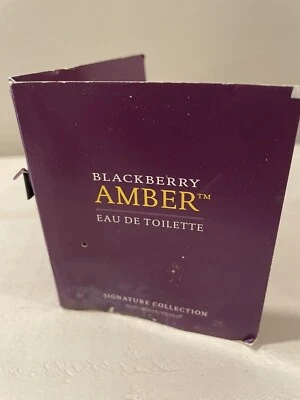 NUEVO Bath Body Works BLACKBERRY ÁMBAR EAU DE TOILETTE .03 FL OZ Paquete tiene daños Foto 1 de 3