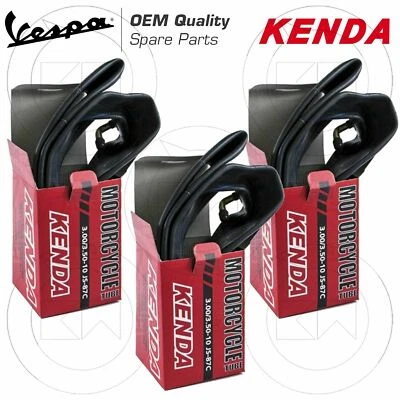 GOMME 3 CAMERA D'ARIA KENDA PER RUOTA 3.50.10 3.50/10 PIAGGIO VESPA PX 125 150 200