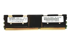 Elpida 2GB 2Rx4 PC2-5300F DDR2-667MHz ECC Server Memory EBE21FD4AJFT-6E-E - Picture 1 of 2