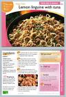 Lemon Linguine & Tuna #166 Pasta - Recipes For Pan Or Wok Imp Ltd Recipe Card