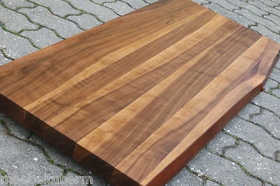 Washbasin Table Top Top Walnut Solid Wood with Tree Edge NEW Glued Wood