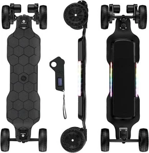 Electric Longboard Skateboard 1200W 330Lbs Max Load 28MPH with Ambient Light - Picture 1 of 11