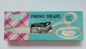 Vintage Household Brand Pinking Shears 9" Scissors Sewing New in Box Japan - Picture 1 of 12