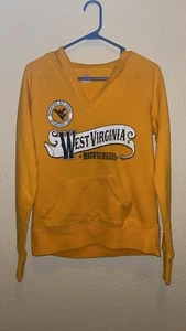 West Virginia University Mountaineer Yellow Soffe Women’s Sweatshirt Size Lg - Picture 1 of 8