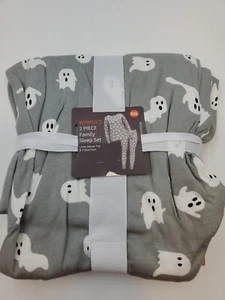 Set 2 pezzi pantaloni aderenti manica lunga donna per dormire stampa fantasma XXL #24 - Foto 1 di 4