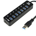 7-Port USB 3.0 Hub - Compact & Portable with High-Speed Data & Charging Ports