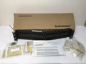 ORTRONICS TECH CHOICE CAT 6 48 PORT ABGEWINKELTES PATCHPANEL OR-SPA6U48 NEU SIEHE FOTOS - Bild 1 von 9
