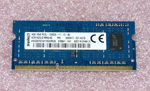 4GB 1Rx8 PC3L-12800S-11-13-B3 Kingston DDR3L RAM Pamięć operacyjna notebooka - Zdjęcie 1 z 1