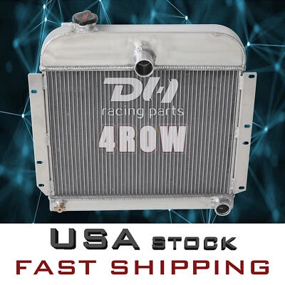 Radiador de aluminio de 4 filas para 41-52 Plymouth Deluxe Cambridge Concord Cranbrook Suburban Foto 1 de 4