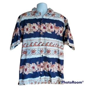 Camisa Da Hui Aloha - HECHA A MANO EN HAWAII - Grande - Súper Rara - Algodón - De Colección - Imagen 1 de 5