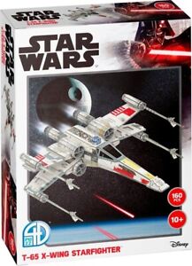 Star Wars 160 piece 4D PUZZLE & cardstock modeling kit T-65 X-Wing Star Fighter