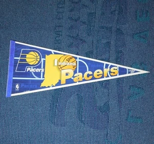 Bandera banderín de colección 1990 INDIANA PACERS NBA baloncesto 30 X 12 WinCraft EE. UU. - Imagen 1 de 6