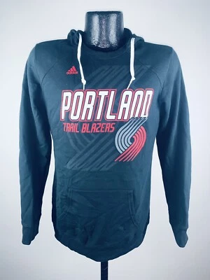 Women's Adidas Portland Trail Blazers Black Dual Blend Fleece Crew Hoodie NWT M - Image 1 of 4