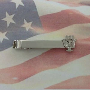 US NAVY ENLISTED TIE CLASP - SILVER | USN | USA | MILITARY | DRESS | UNIFORM - Picture 1 of 2