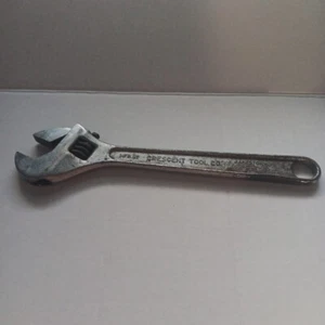 Vintage Crescent Tool Co. 12" Thick Head Adjustable Wrench Jamestown N.Y. NY USA - Picture 1 of 10