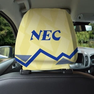 Merseyside Blues 1990 Away Retro Football Shirt 2 Car Seat Headrest Covers - Picture 1 of 4