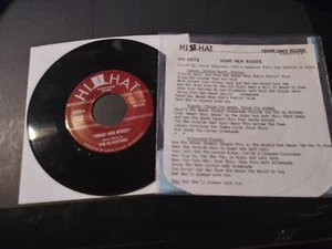 The Hi-Hatters - Send Her Roses VG Original 45RPM Hi Hat 5072 Record Insert 1983 - Picture 1 of 4