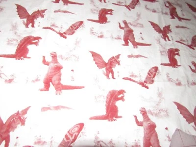Godzilla Toile Print Tela 100% Algodón Tela Rey de los Monstruos 44 x 17 Piezas Foto 1 de 3