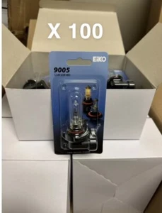 (100) Pack BULK Eiko 9005-BP Halogen Replacement Bulbs - Free Shipping - 100 PCS - Picture 1 of 5