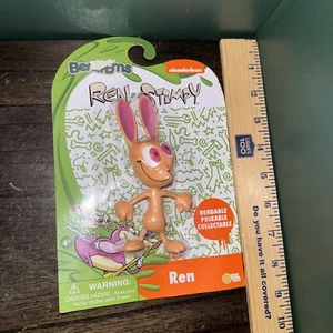 Bend-Ems REN & Stimpy Bendable Poseable Collectable REN Figure Toy Nickelodeon - Picture 1 of 6