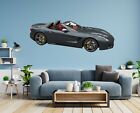 3D Dunkelheit Cabrio C254 Auto Wallpaper Wandbild Poster Transport Wandaufkleber