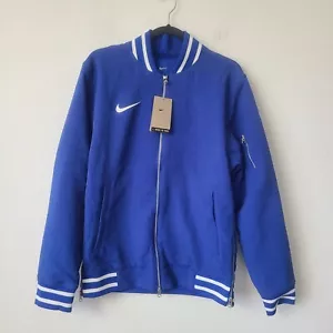 Nike Sideline Varsity Full Zip Bomber Jacket FJ9569-480 Size S Blue - Picture 1 of 4