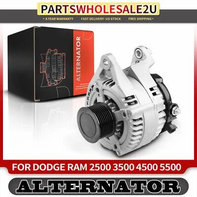 Alternator for Ram 2500 3500 Dodge Ram 2500 145A 12V CW 8-Groove Clutch Pulley - Image 1 of 4