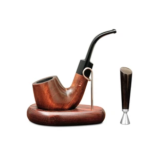 Pipa classica in legno per tabacco da fumo pipa fatta a mano alta qualità con accessori - Foto 1 di 6