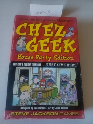 Chez Chez Geek - House Party Edition Steve Jackson Games 3ª Edición 1ª Impresión Foto 1 de 4