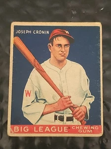 JOE CRONIN 1933 Goudey HOF Baseball Card #63 Washington Senators - Picture 1 of 14