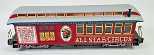 Bachmann G Scale Emmett Kelly Jr Circus Lighted Passenger Train Car #1 - Picture 1 of 13