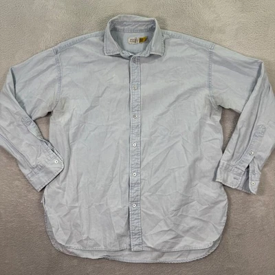 Camisa Polo Ralph Lauren Denim Supply Para Mujer Grande Bordado Logo Abotonada Foto 1 de 4