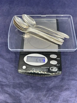 Towle Madeira Sterling Silver Demitasse Spoon  4 1/8"  No Monogram Set of 6 - Image 1 of 4