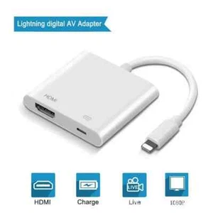 CAVO ADATTATORE TV AV DIGITALE ORIGINALE APPLE LIGHTNING A HDMI PER IPAD IPHONE - Foto 1 di 8