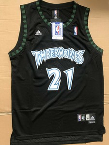 minnesota timberwolves black jersey