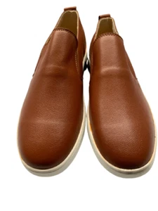 SCHUHE HERREN 8 US 41 EUR BRAUN LEDER HALBSCHUHE,MERKMAK WINTER - Bild 1 von 11
